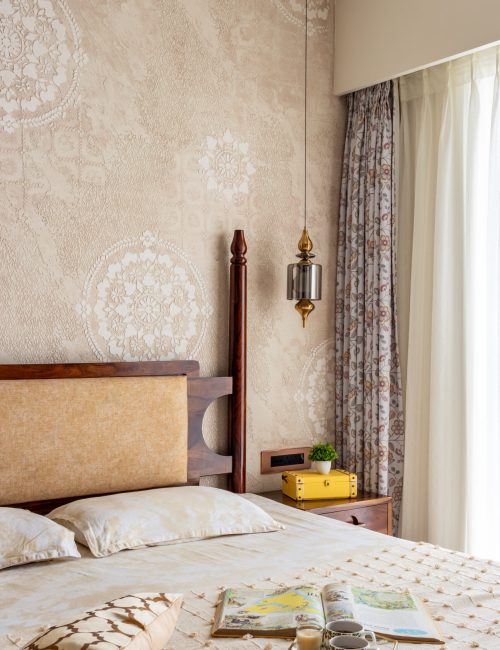 Cozy bedroom with a four-poster bed